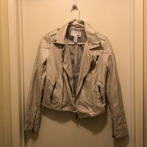 Silver leather jacket